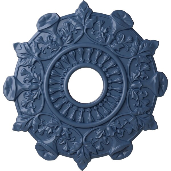 Ekena Millwork Preston Ceiling Medallion (Fits Canopies up to 4"), Hand-Painted Americana, 17 1/2"OD x 4"ID x 1"P CM17PRAMF - main